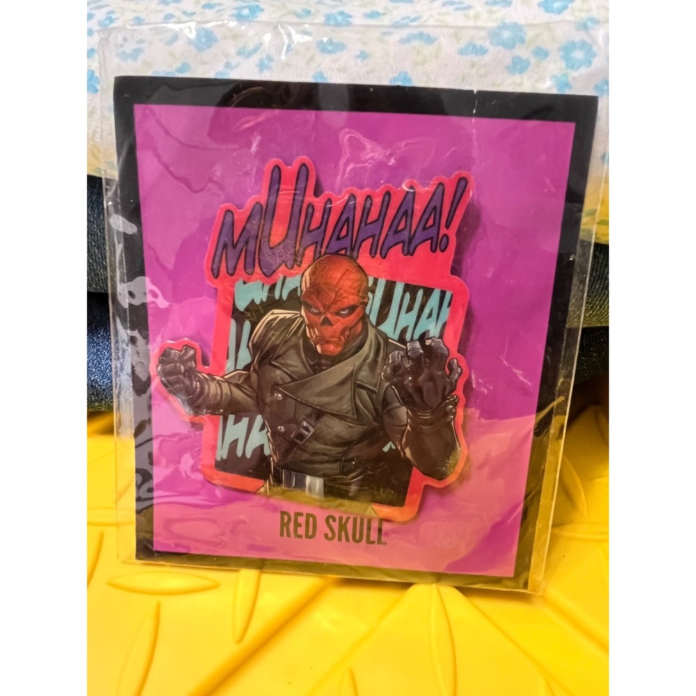 Marvel Red Skull Enamel Pin Loot Crate Gear Goods Captain America‎ Villain 2016